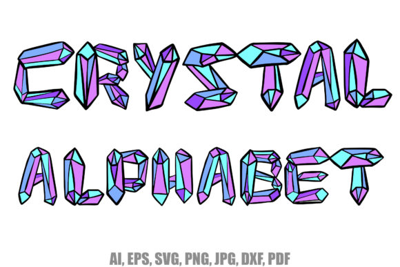 Crystal Shaped Alphabet: A Geometric Font for Bold Branding