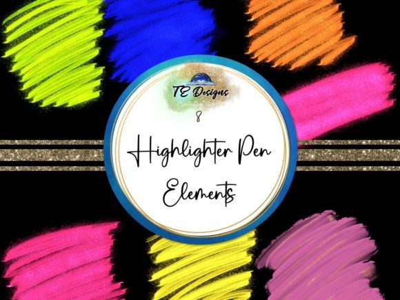 Highlighter Texta Clipart -Commercial Us: Creative Design Assets
