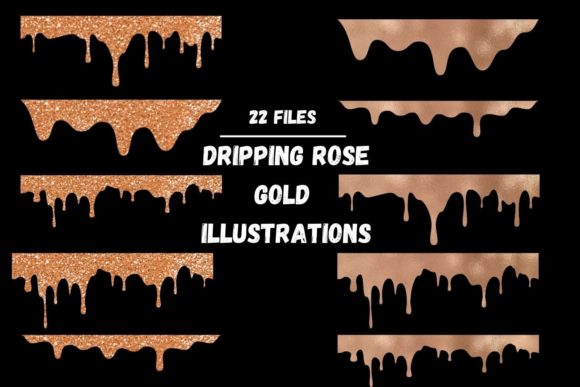 Rose Gold Dripping: Add Liquid Luxury to Your Designs