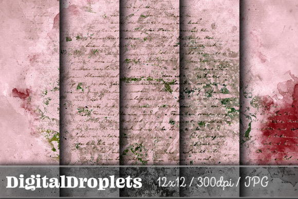Shimmered Damask Vol. 4.1: Vintage Watercolor Textures for Your Projects