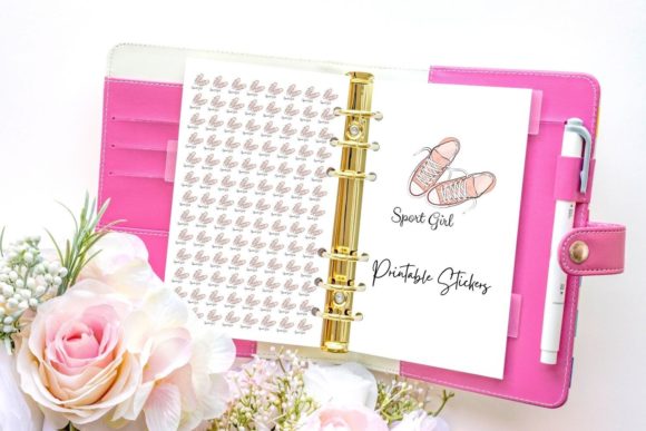 Sport Girl Sticker: An Energetic Asset for Active Branding